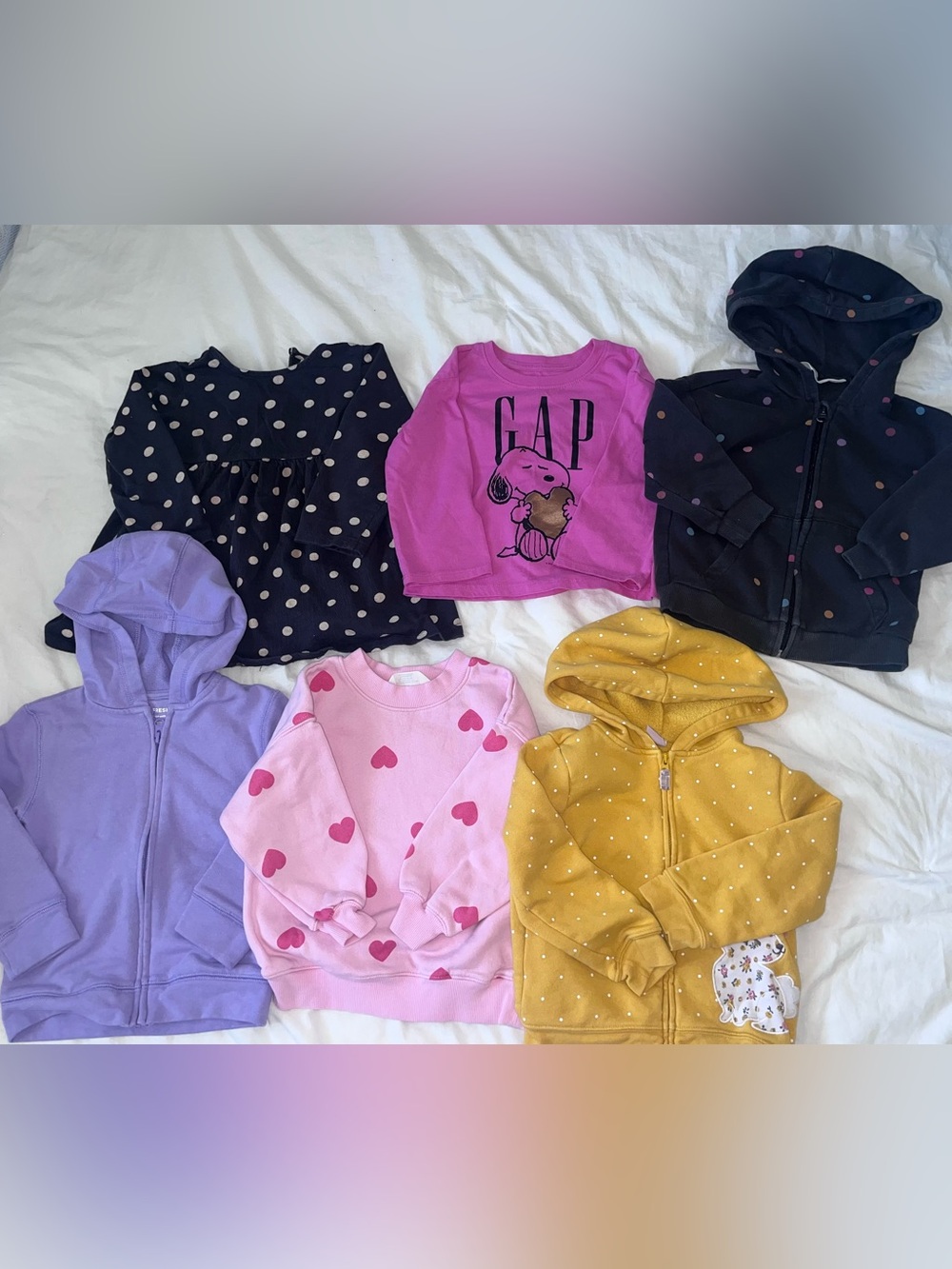 GAP Kids Girls 3T sweaters and tops for Fall - H&M joe Fresh carters - lot of 6